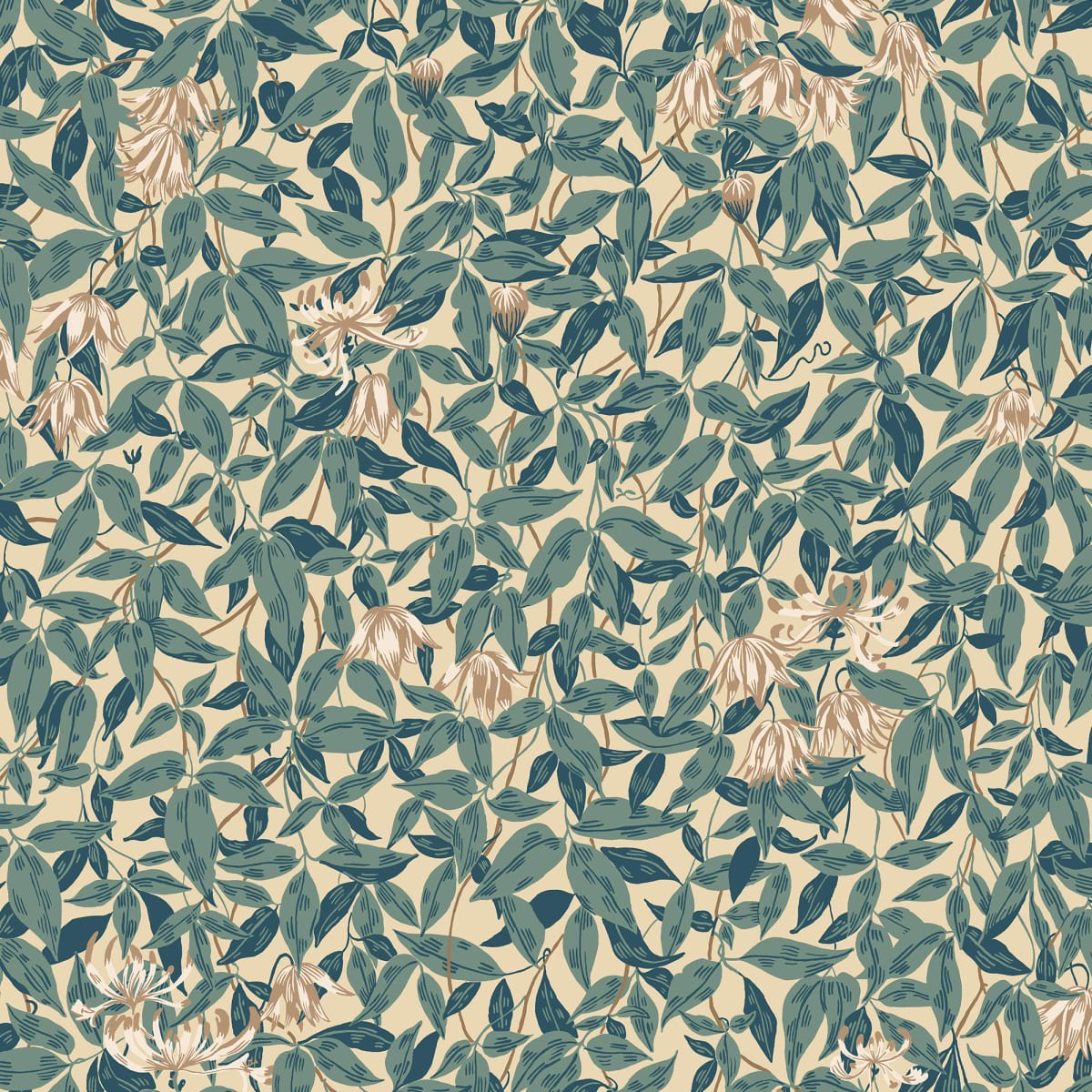 Linnea Wallpaper - Blue - Sandberg - S10558 - Premier Wallcovering
