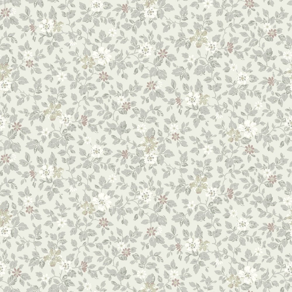 Linnea Wallpaper - Gray - Midbec - 16011 - Premier Wallcovering