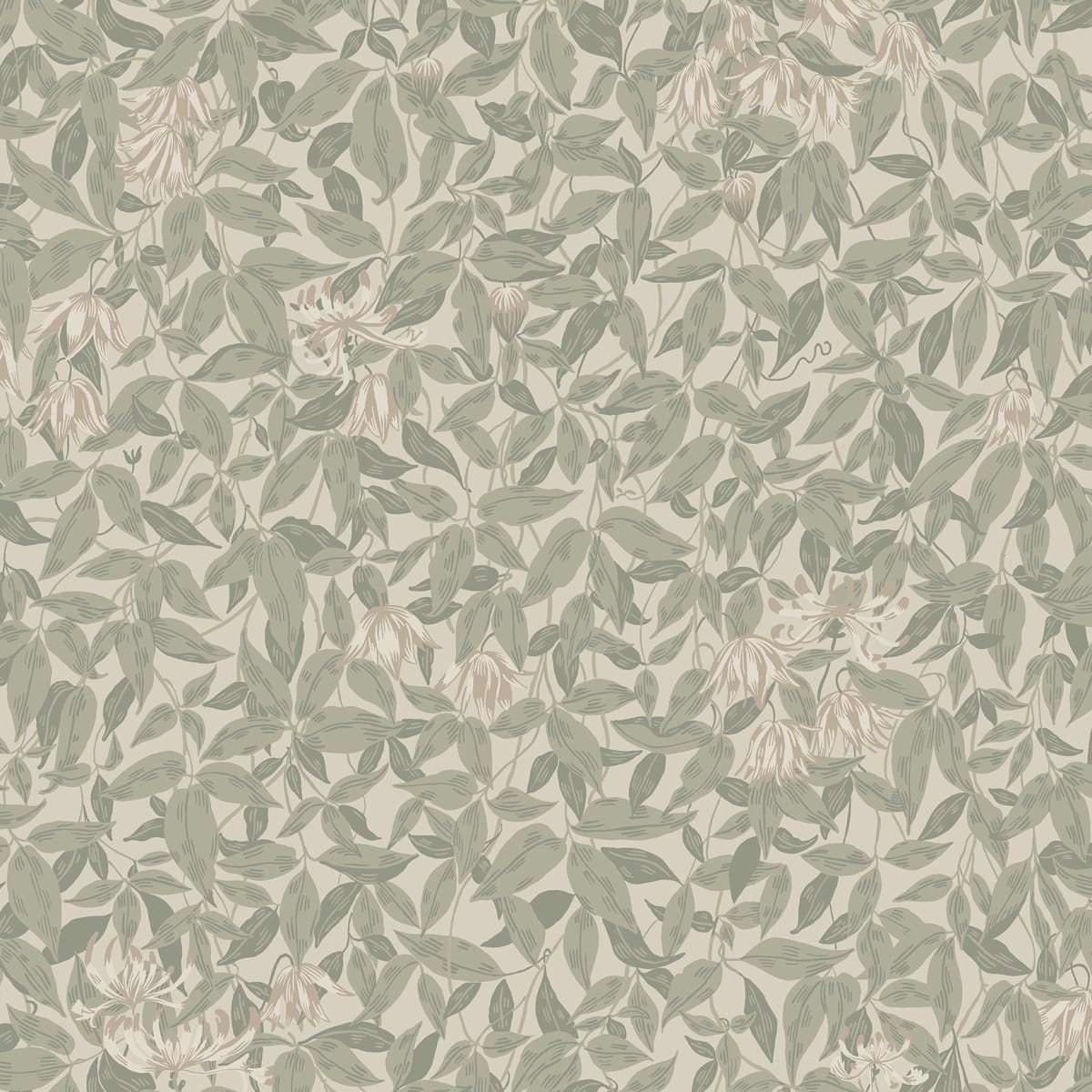 Linnea Wallpaper - Garden Green - Sandberg - 838-38 - Premier Wallcovering