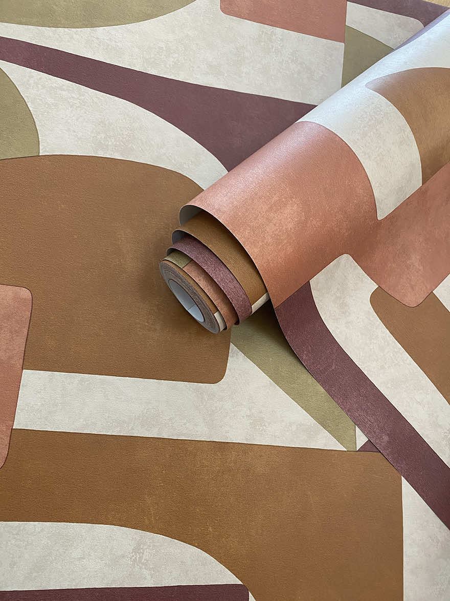 Linnet Wallpaper - Burgundy / Burnt Orange - Holden Décor - 91714 - Premier Wallcovering