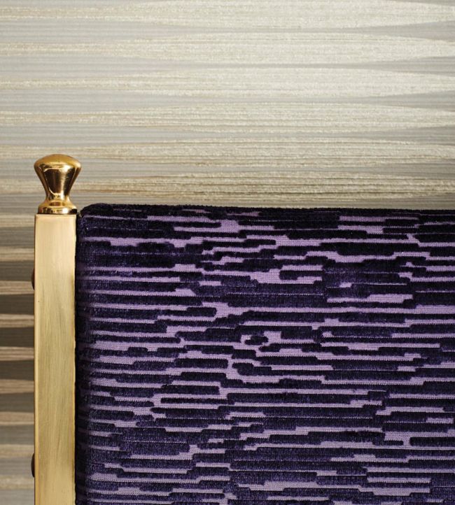 Lintel Wallpaper - Matt Silver - Osborne & Little - W6585-03 - Premier Wallcovering