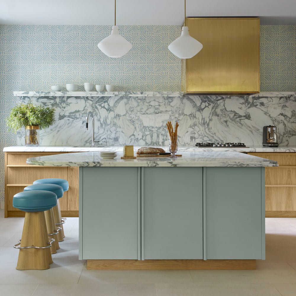 Linwood Wallpaper - Blue - Blithfield - 687-01 - Premier Wallcovering