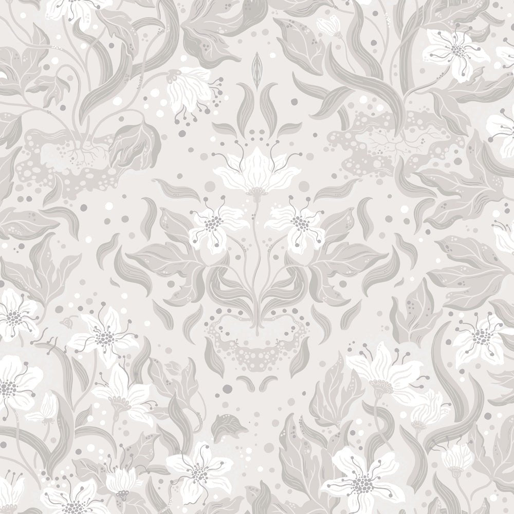 Lisa Wallpaper - Light Gray - Midbec - 22019 - Premier Wallcovering
