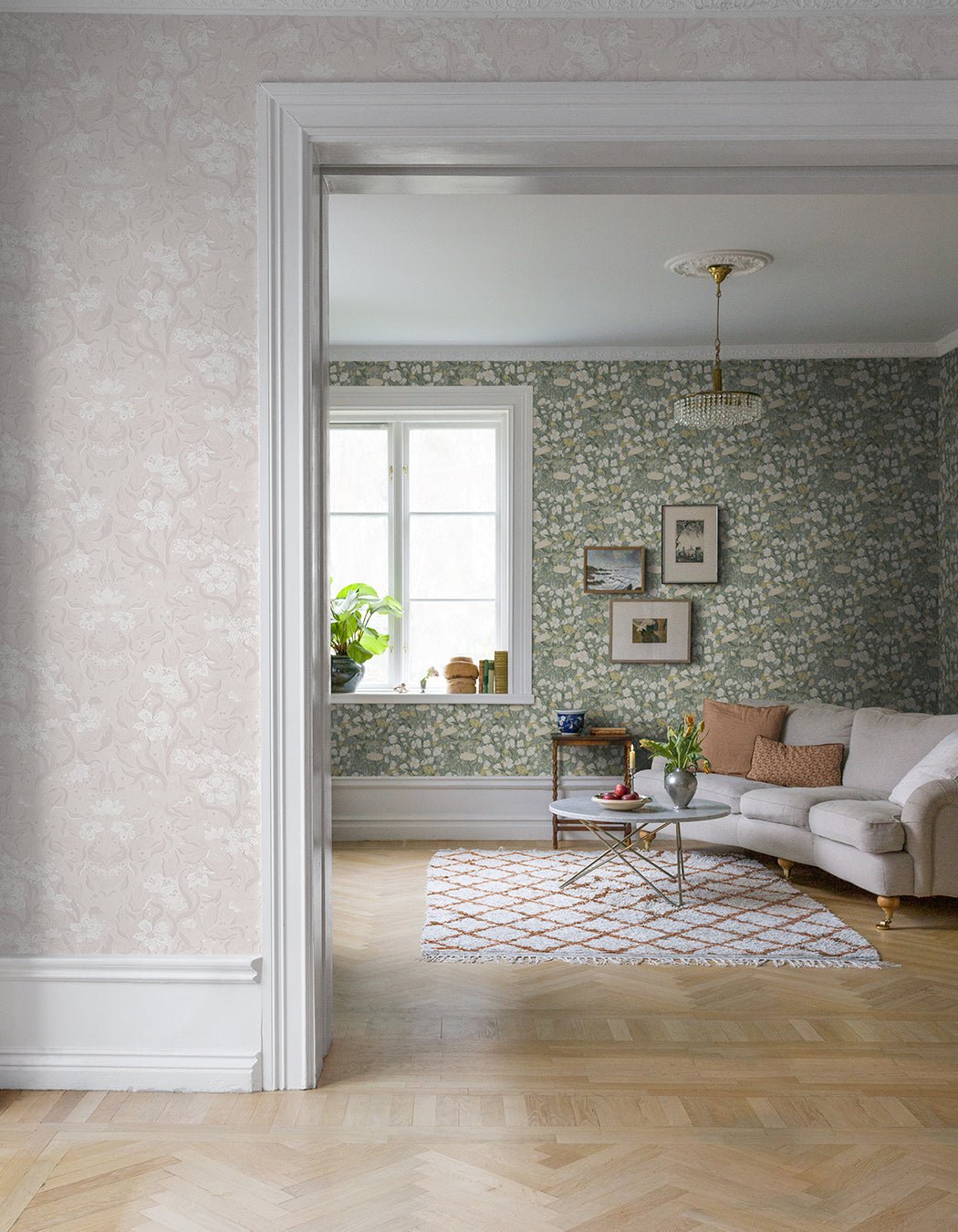 Lisa Wallpaper - Beige - Midbec - 22016 - Premier Wallcovering