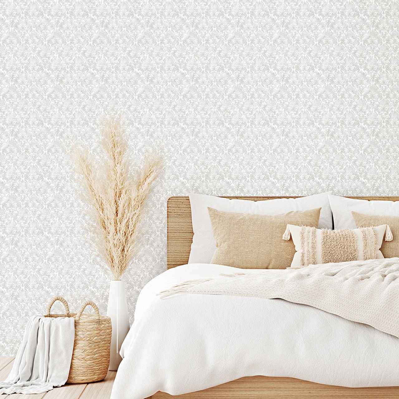 Lisboa Azulejo Wallpaper - Fossil Grey - Hohenberger - 26864 - Premier Wallcovering