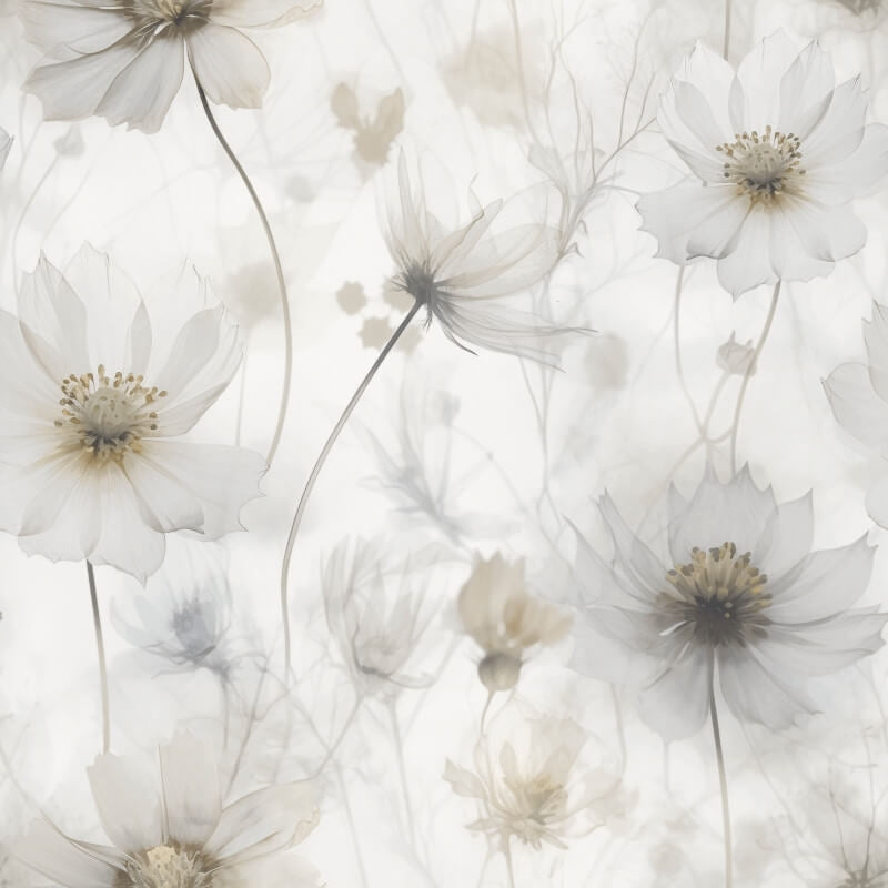 Lissa Flower Metallic Wallpaper - Cream - Muriva - 215503 - Premier Wallcovering