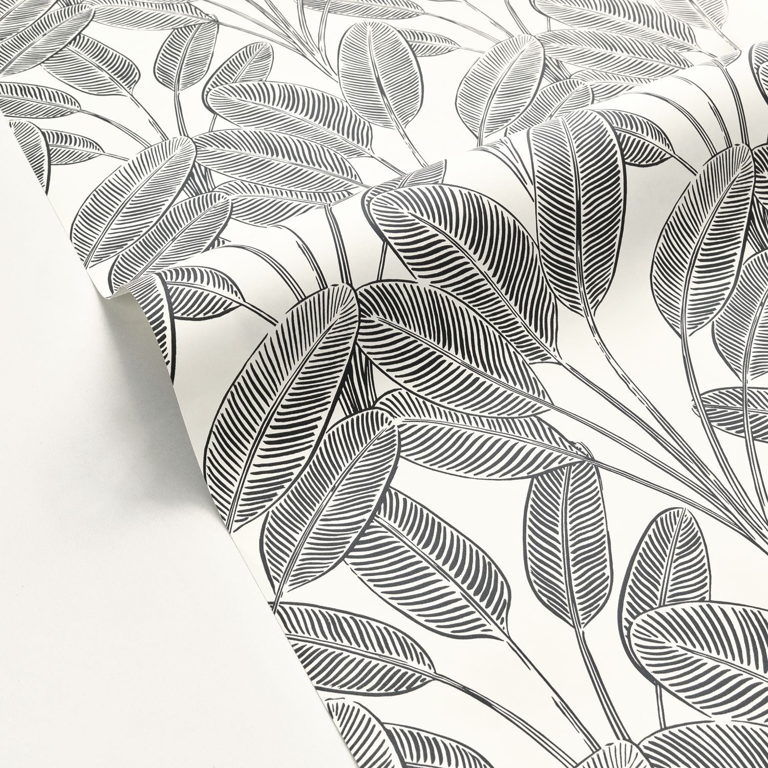 Little Banana Wallpaper - Blanc Noir - Caselio - 104320931 - Premier Wallcovering