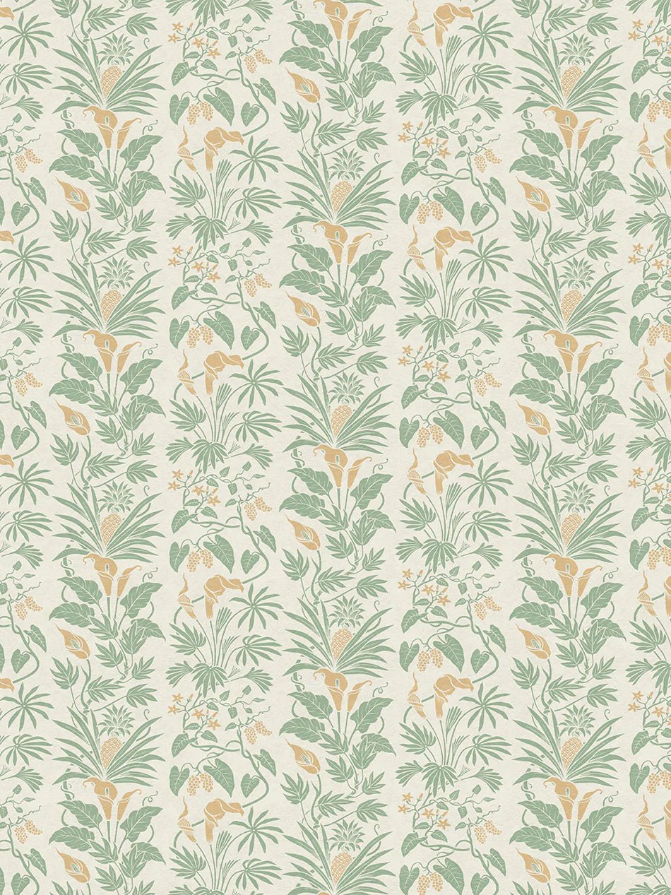 Little Botanize Wallpaper - Palm Green - Divine Savages - DVS136-LIBT-PGRE-WR - Premier Wallcovering