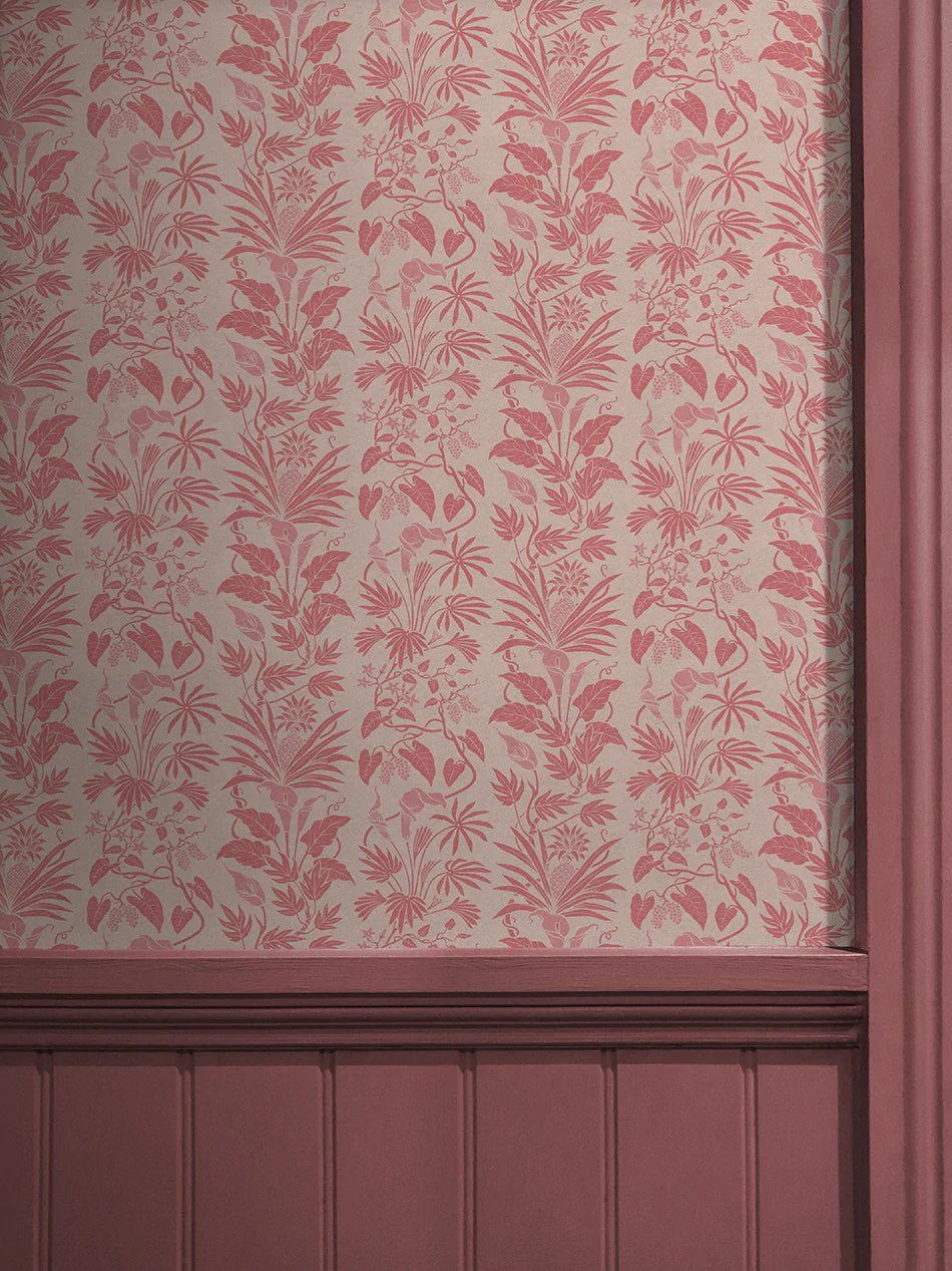 Little Botanize Wallpaper - Strawberry Blush - Divine Savages - DVS135-LIBT-STRW-WR - Premier Wallcovering