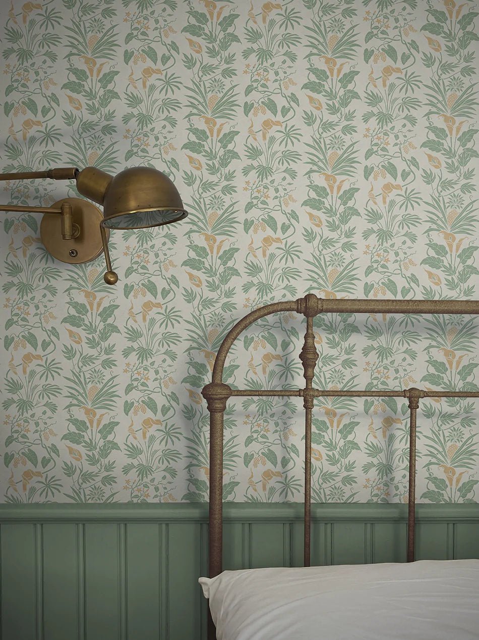 Little Botanize Wallpaper - Palm Green - Divine Savages - DVS136-LIBT-PGRE-WR - Premier Wallcovering