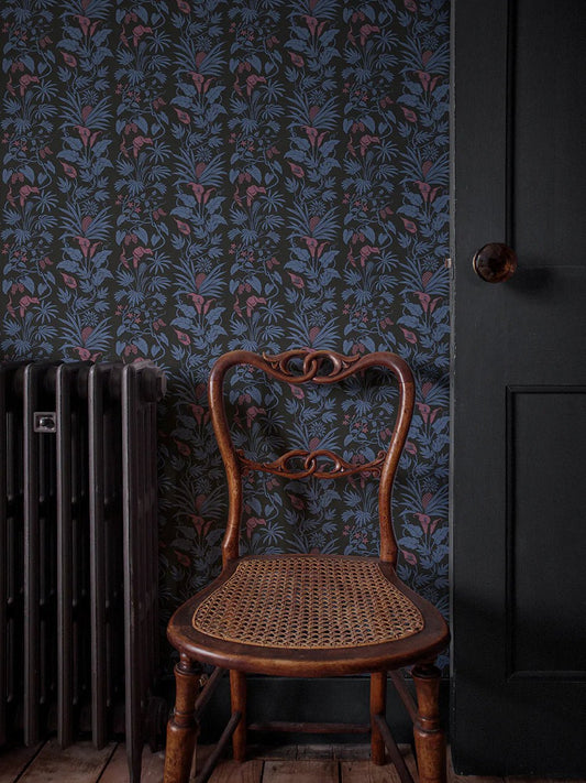 Little Botanize Wallpaper - Parma Violet - Divine Savages - DVS133-LIBT-VIOL-WR - Premier Wallcovering