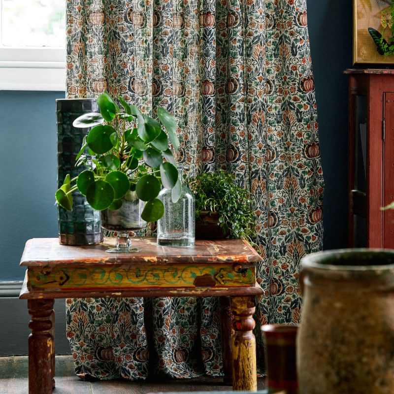 Little Chintz Fabric - Nettle/Woad - Morris & Co - 227250 - Premier Wallcovering