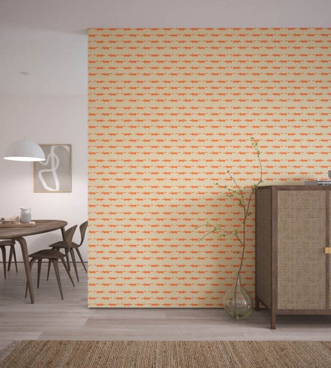 Little Fox Wallpaper - Ginger - NSWA110841 - Scion - Premier Wallcovering