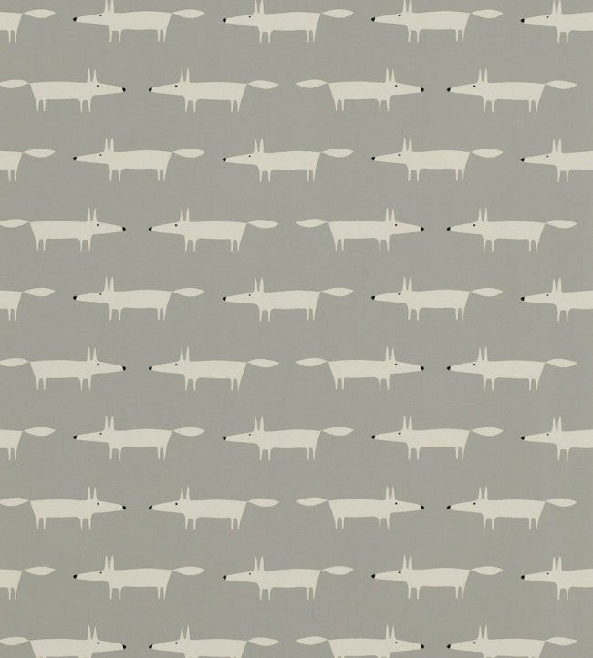 Little Fox Wallpaper - Silver - NSWA110838 - Scion - Premier Wallcovering