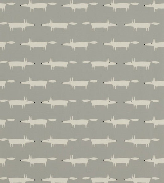 Little Fox Wallpaper - Silver - NSWA110838 - Scion - Premier Wallcovering