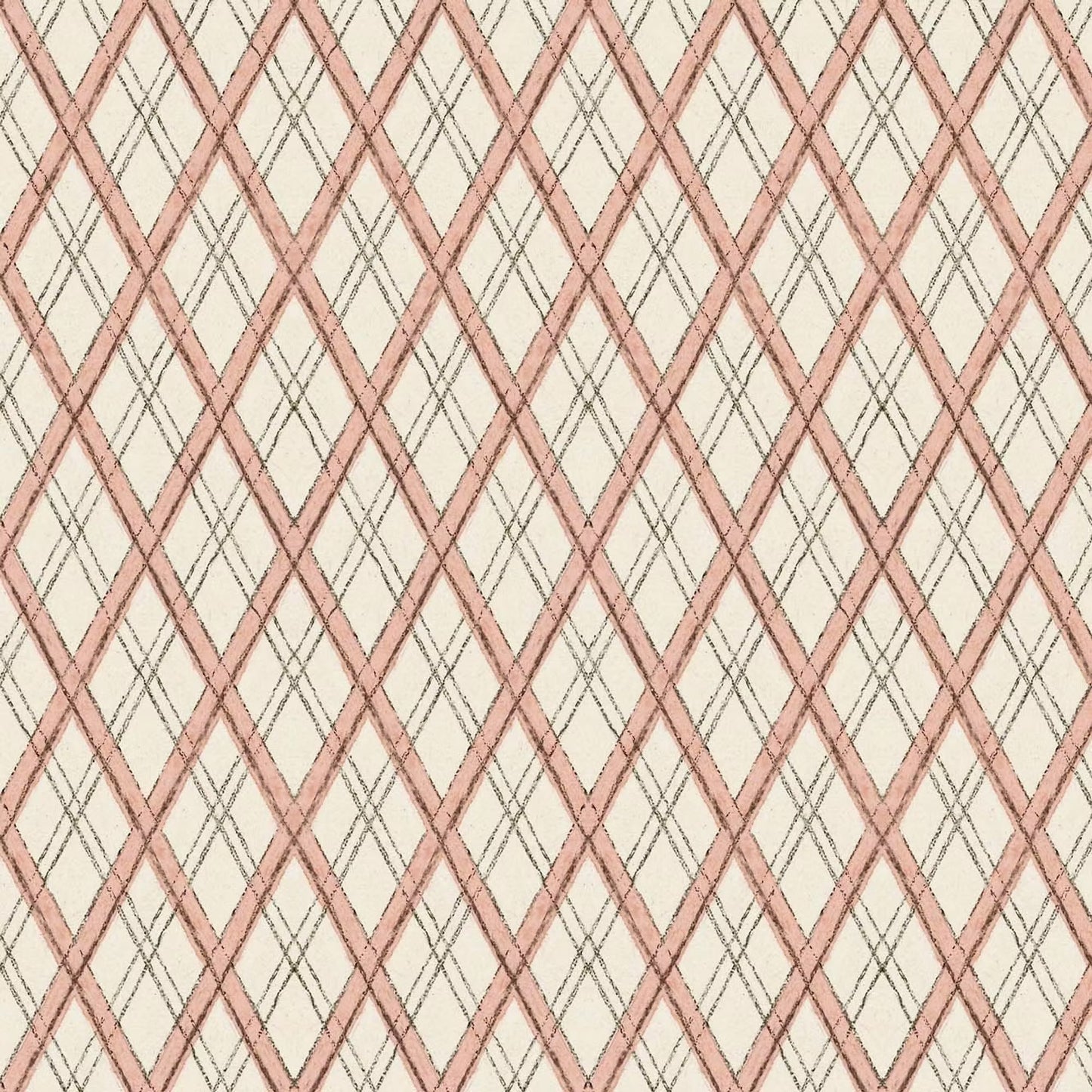 Little Lattice Wallpaper - Pink - Ottoline - W/LLAT/101/3 - Premier Wallcovering