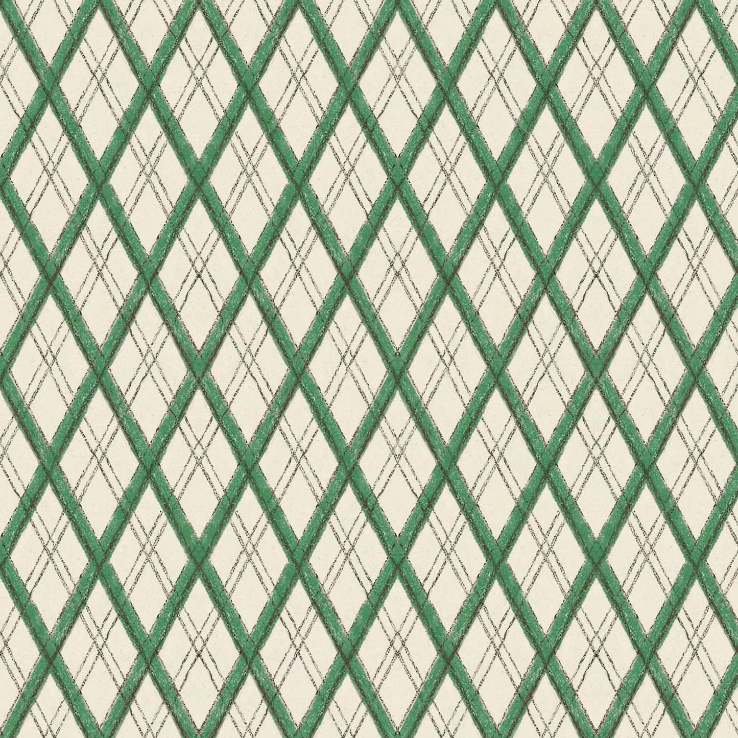 Little Lattice Wallpaper - Green - Ottoline - W/LLAT/101/1 - Premier Wallcovering