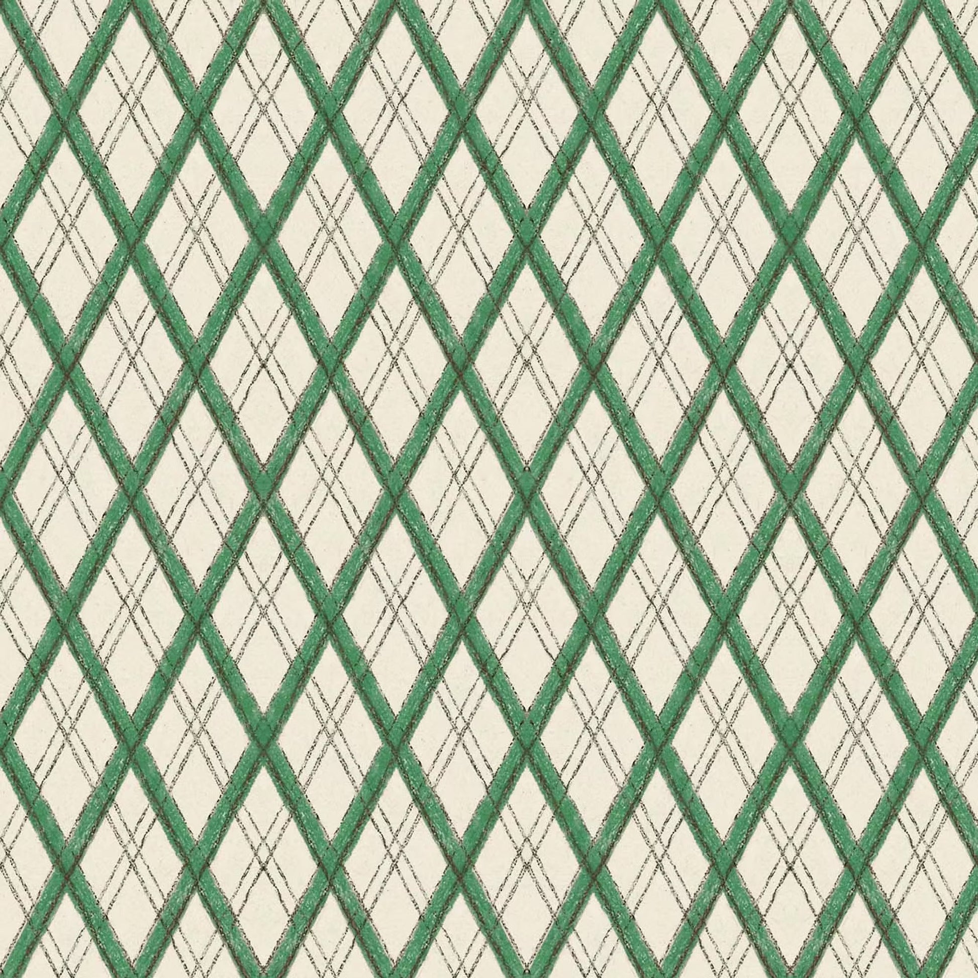 Little Lattice Wallpaper - Green - Ottoline - W/LLAT/101/1 - Premier Wallcovering