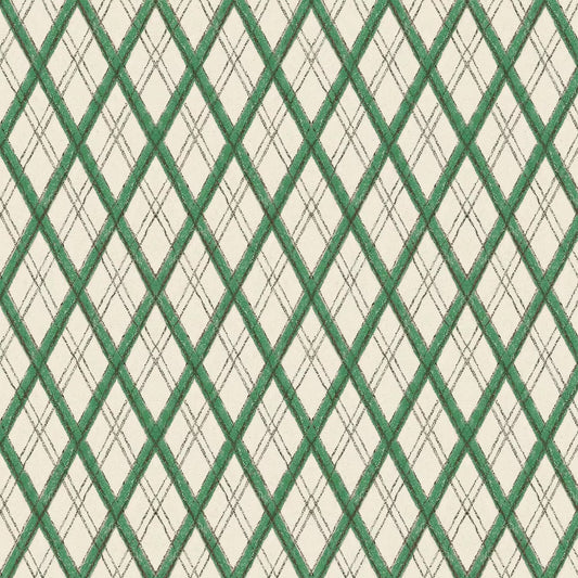 Little Lattice Wallpaper - Green - Ottoline - W/LLAT/101/1 - Premier Wallcovering