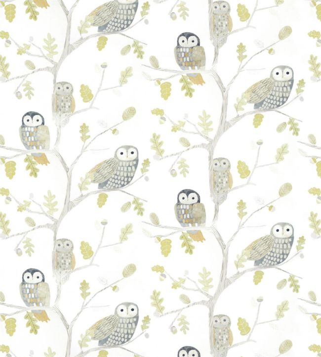 Little Owls Wallpaper - Kiwi - HLTF112627 - Harlequin - Premier Wallcovering