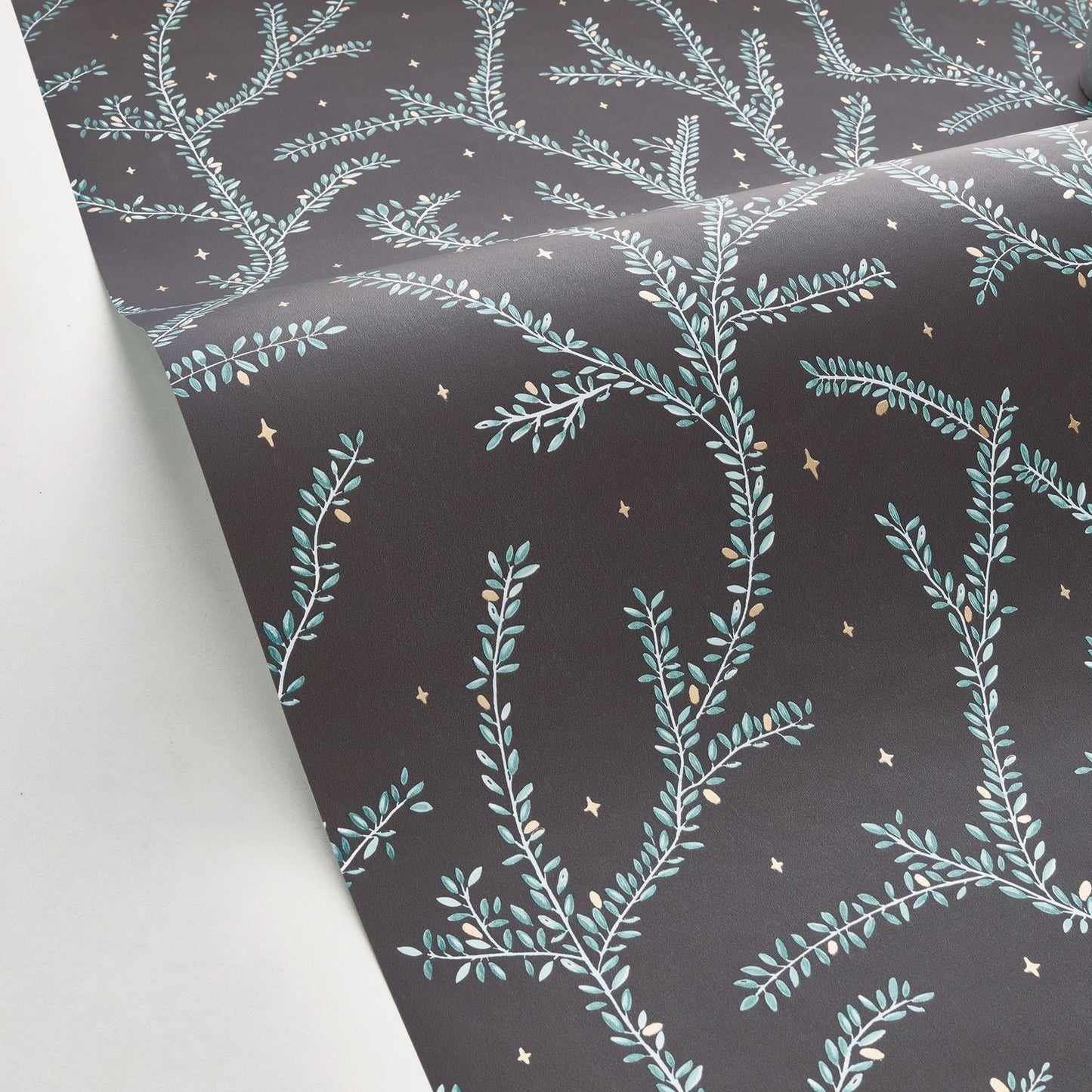 Little Woods Wallpaper - Noir - Caselio - 102947983 - Premier Wallcovering