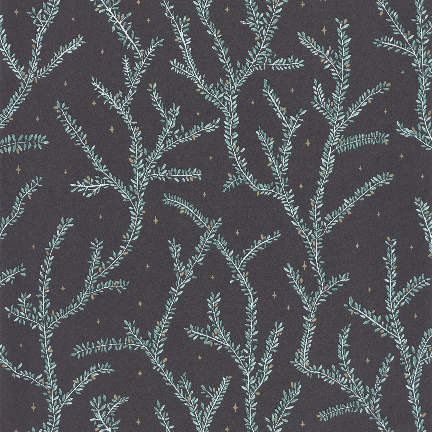 Little Woods Wallpaper - Noir - Caselio - 102947983 - Premier Wallcovering
