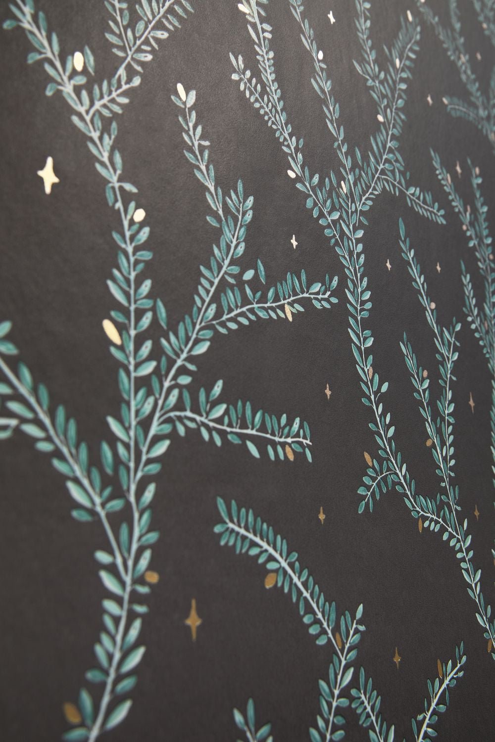 Little Woods Wallpaper - Noir - Caselio - 102947983 - Premier Wallcovering