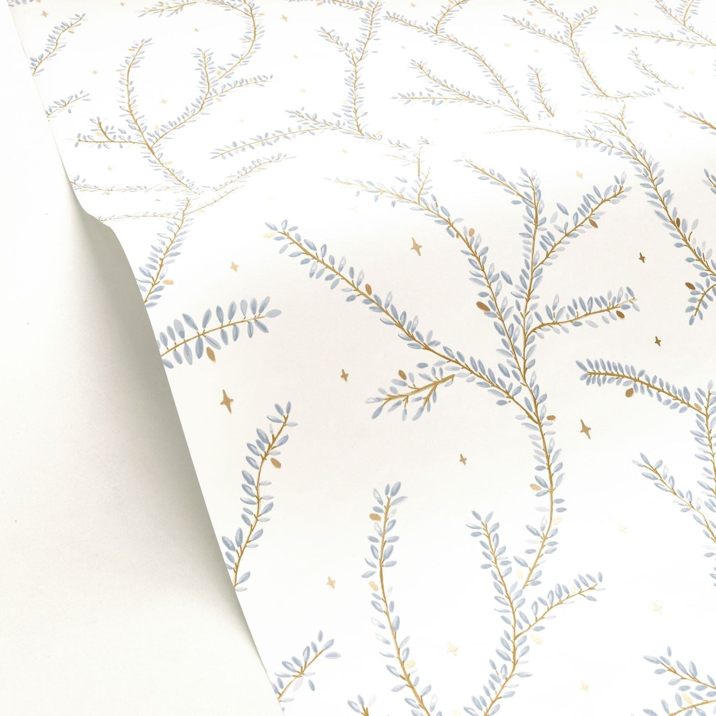 Little Woods Wallpaper - Bleu Jaune - Caselio - 102946030 - Premier Wallcovering