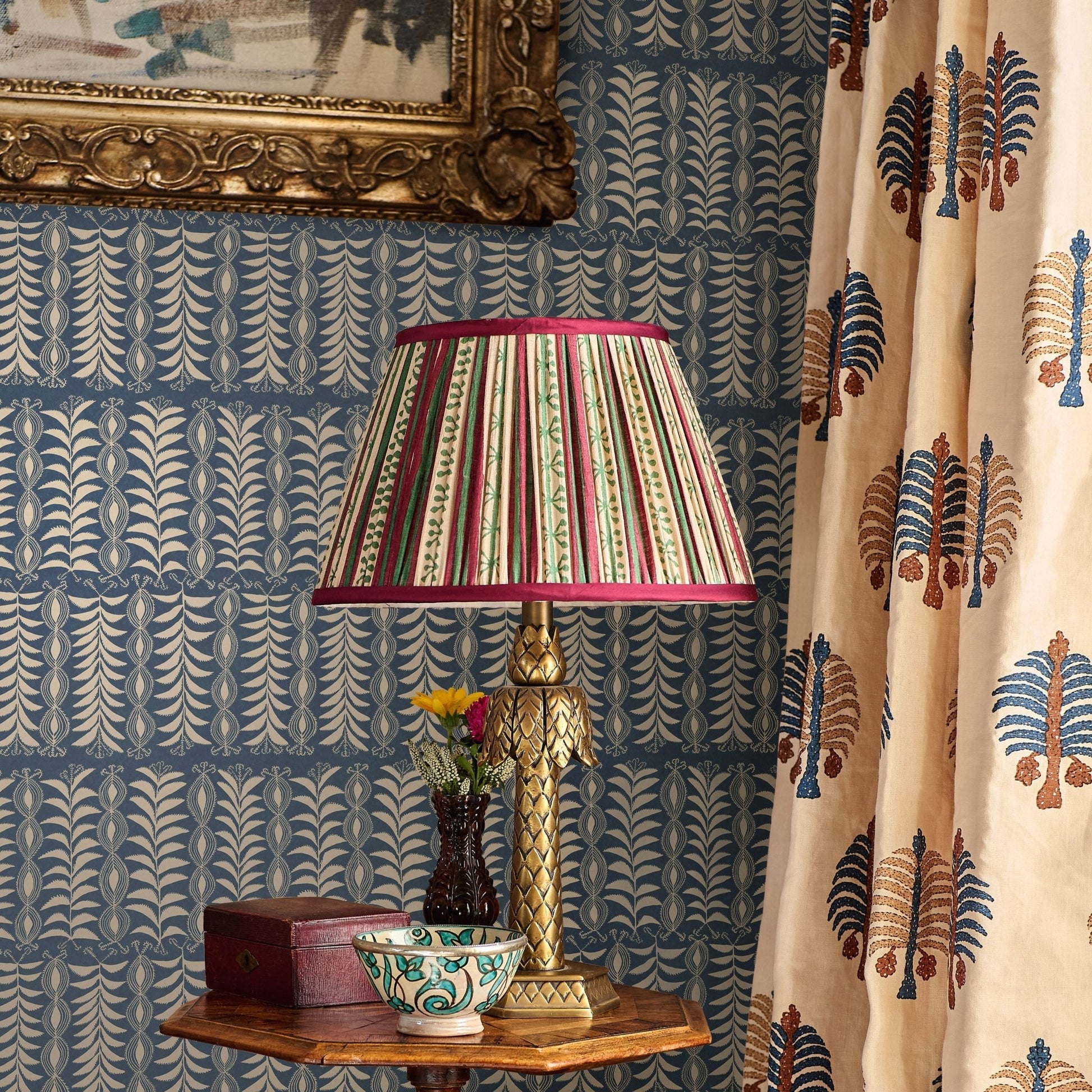 Little Zanzibar Wallpaper - Indigo - Penny Morrison - ZANZIBAR-INDIGO - Premier Wallcovering