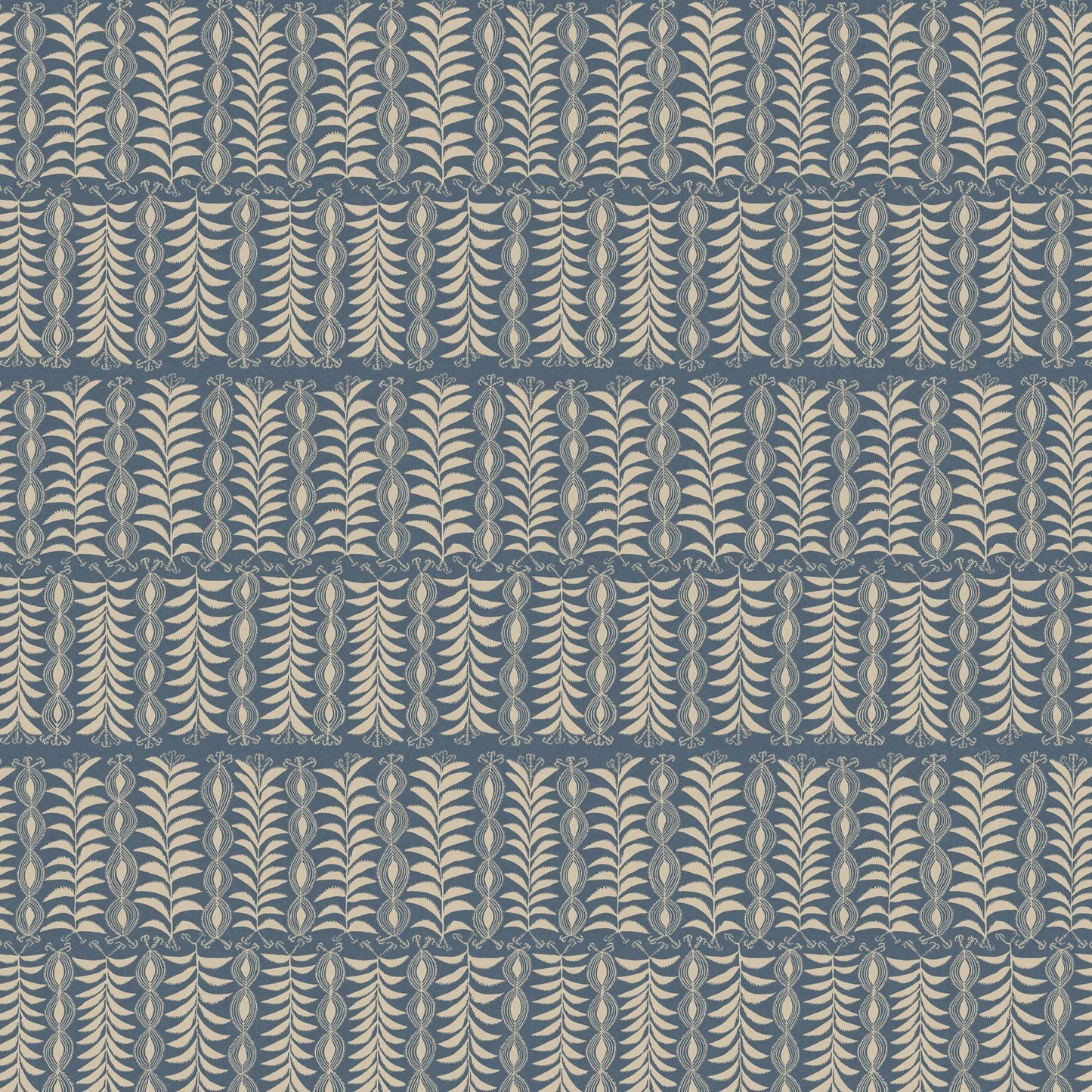 Little Zanzibar Wallpaper - Indigo - Penny Morrison - ZANZIBAR-INDIGO - Premier Wallcovering