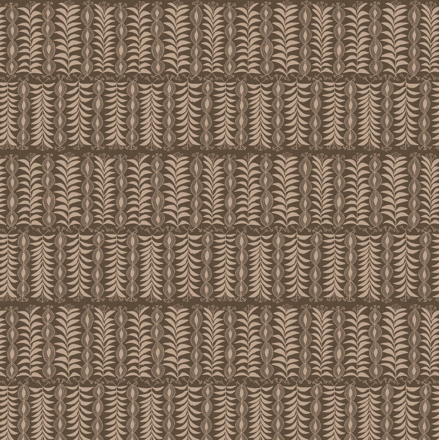 Little Zanzibar Wallpaper - Chocolate - Penny Morrison - ZANZIBAR-CHOCOLATE - Premier Wallcovering