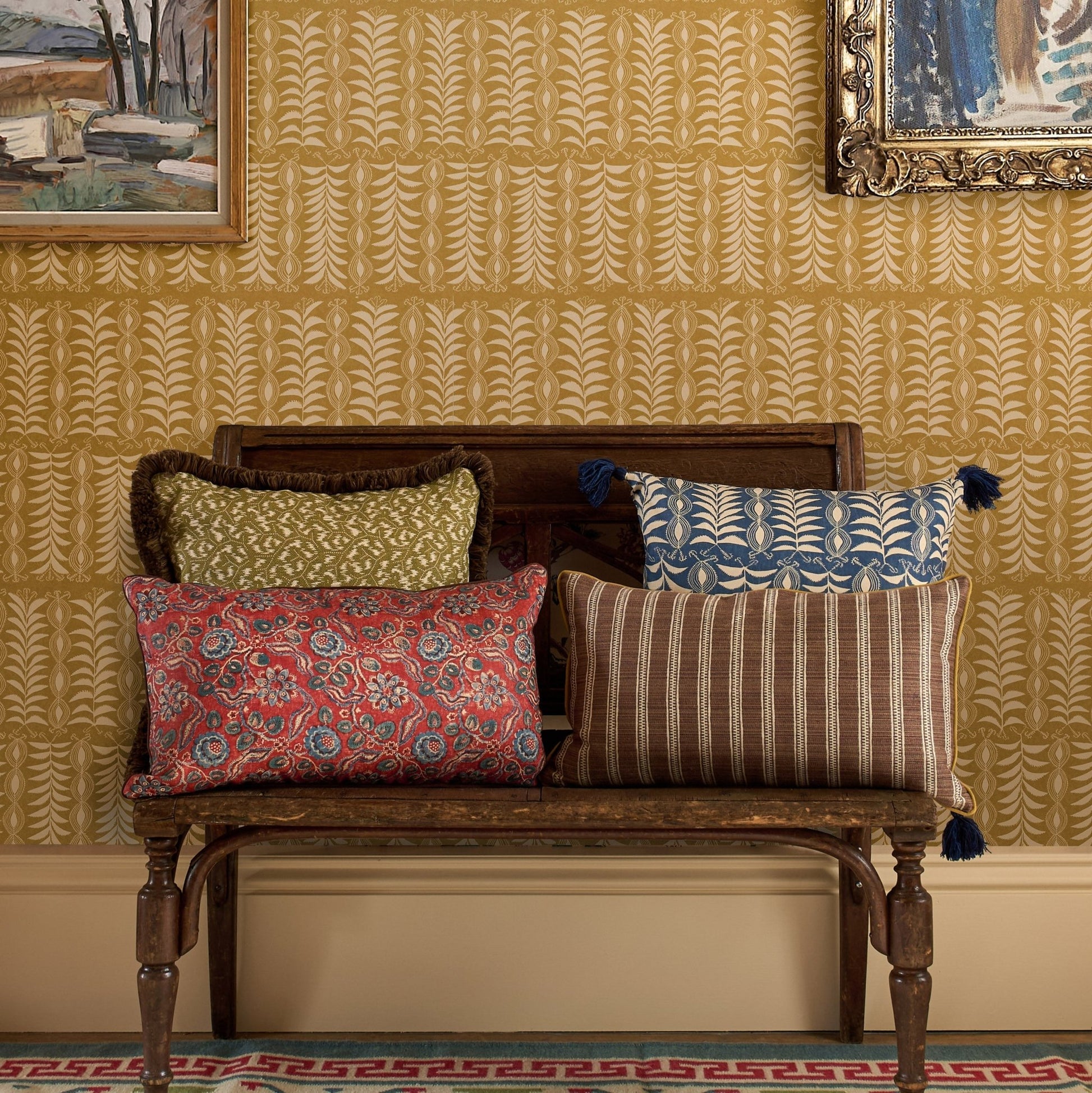 Little Zanzibar Wallpaper - Yellow - Penny Morrison - ZANZIBAR-YELLOW - Premier Wallcovering
