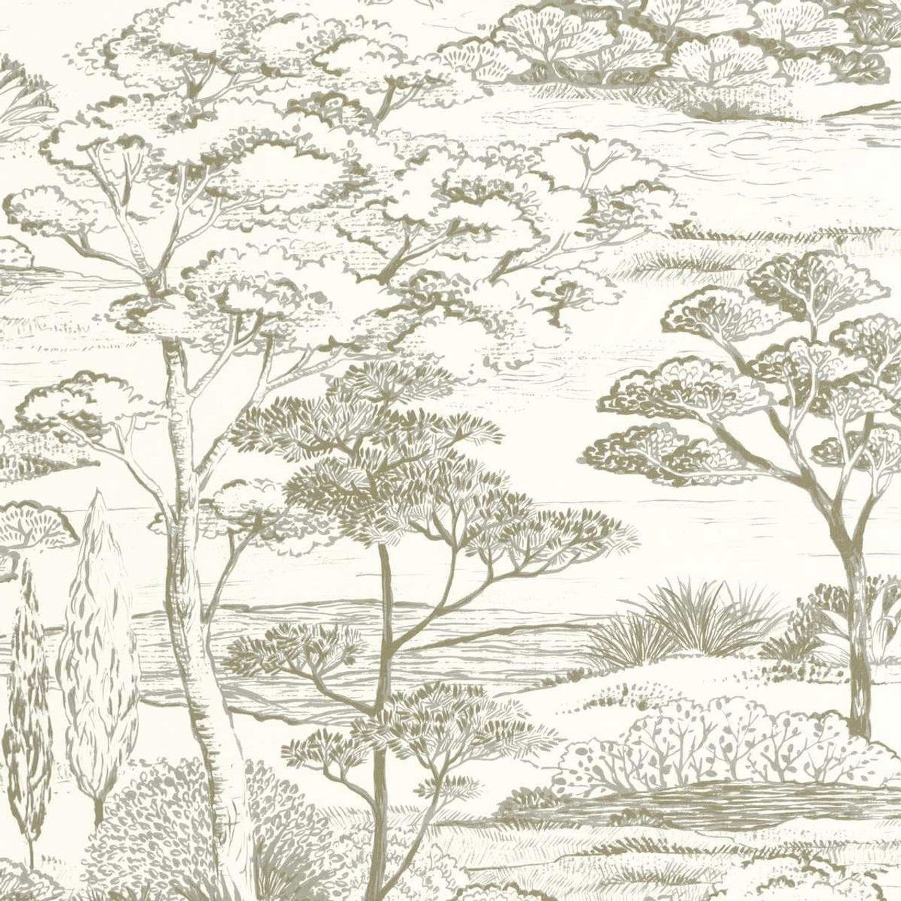 Littoral Sentier Des Dunes Wallpaper - Argile - Casadeco - 200936400 - Premier Wallcovering