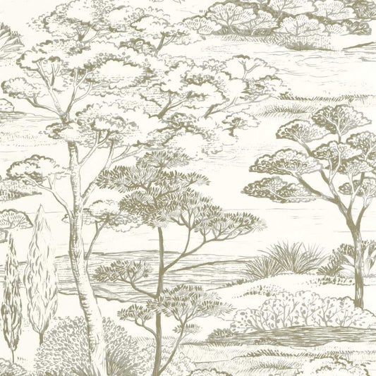 Littoral Sentier Des Dunes Wallpaper - Argile - Casadeco - 200936400 - Premier Wallcovering