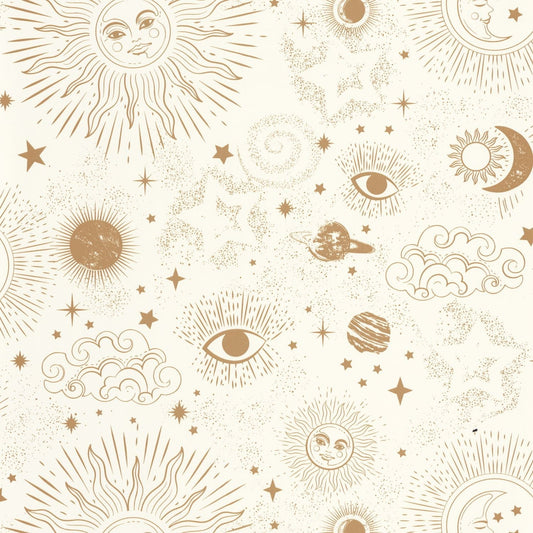 Live Your Dreams Wallpaper - Blanc Dore - Caselio - 103240020 - Premier Wallcovering