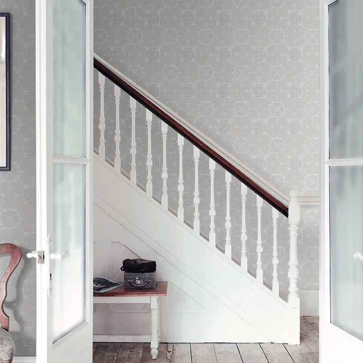 Livia Wallpaper - Grey - A Street Prints - FD26412 - Premier Wallcovering