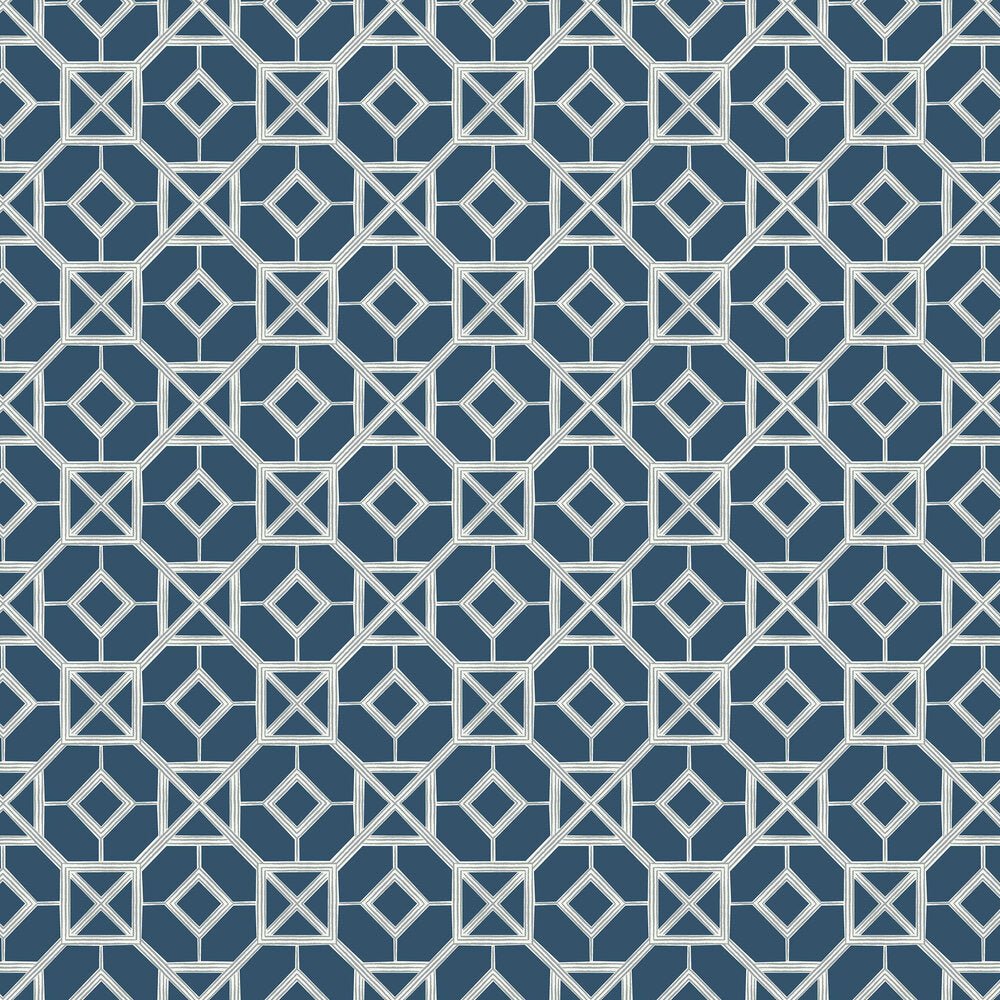 Livia Wallpaper - Navy - A Street Prints - FD26411 - Premier Wallcovering