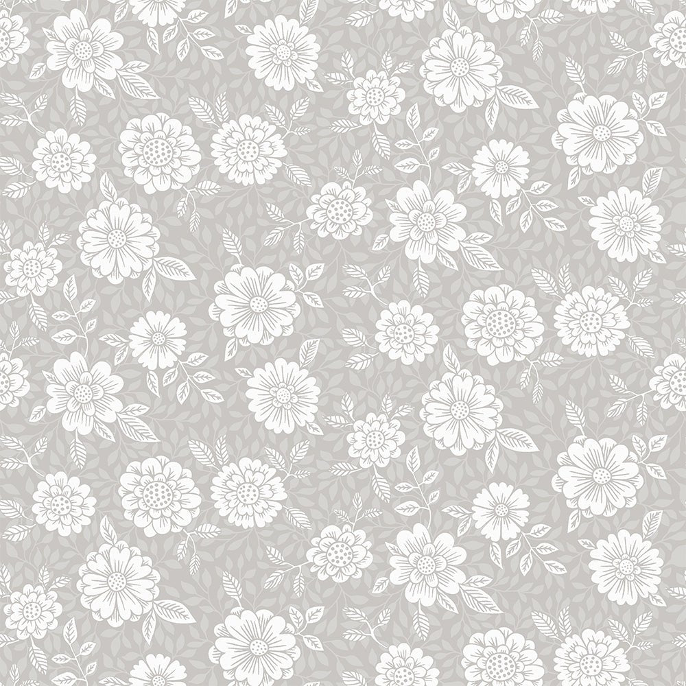 Lizette Wallpaper - Gray/White - Midbec - 15909 - Premier Wallcovering