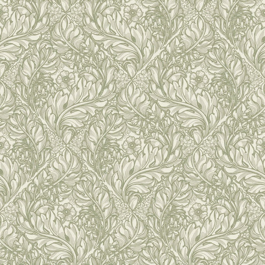 Llewelyn Bowen Rambelicious Wallpaper - Olive Green - Galerie - LB25102 - Premier Wallcovering