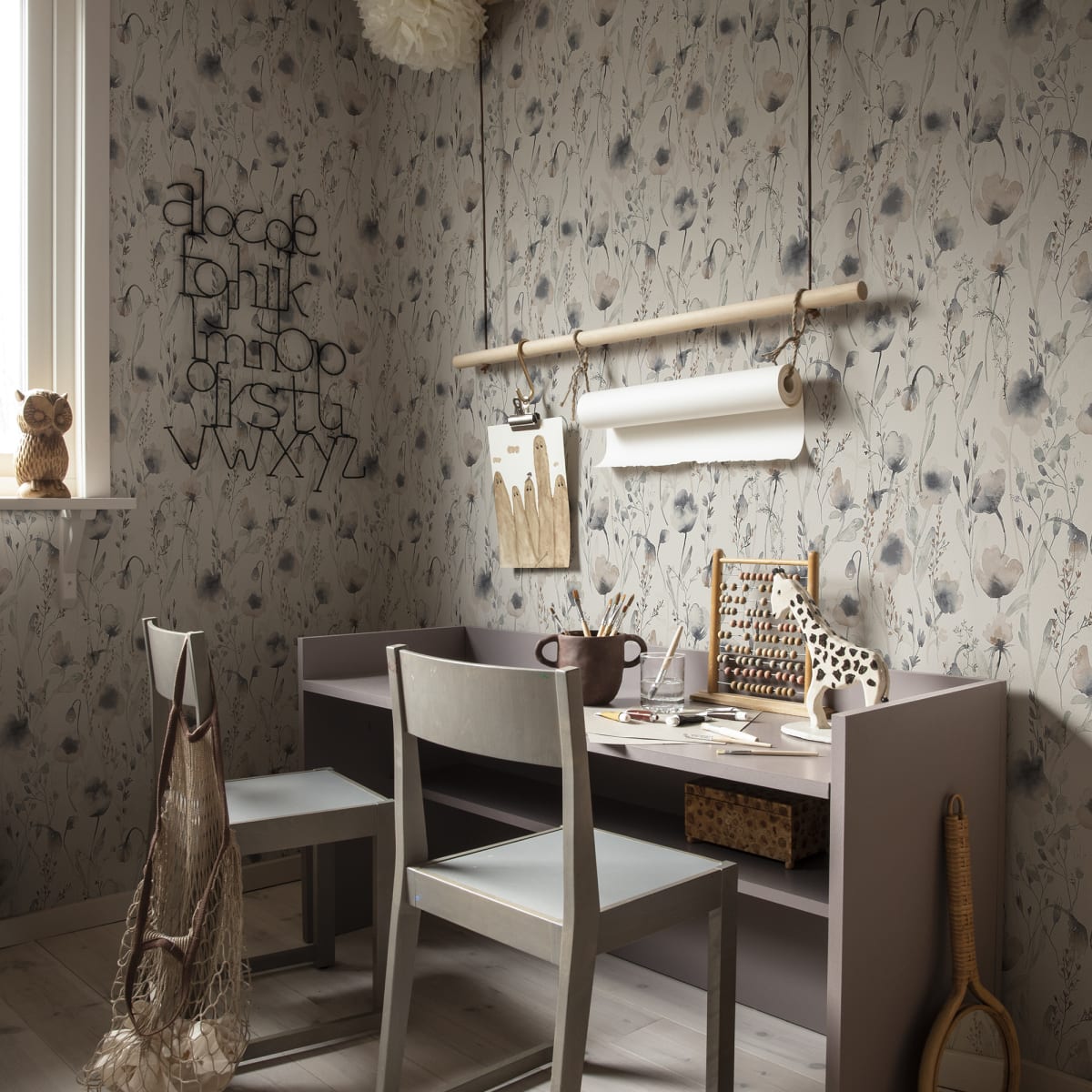 Lo Wallpaper - Sage Green - Sandberg - S10102 - Premier Wallcovering