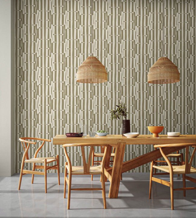 Lohko Stripe Wallpaper - Cobbles - NBIW113039 - Scion - Premier Wallcovering