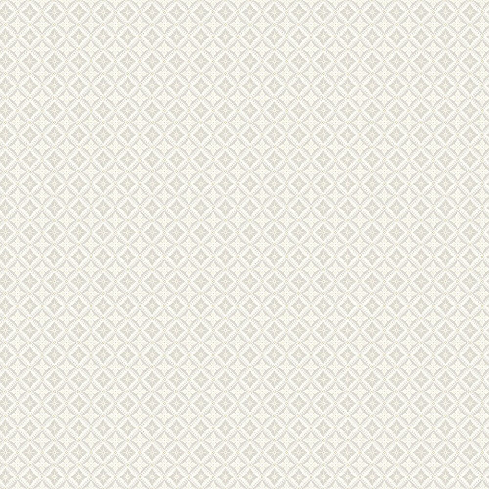 Loka Wallpaper - Cream and Silver - Boråstapeter - 4528 - Premier Wallcovering