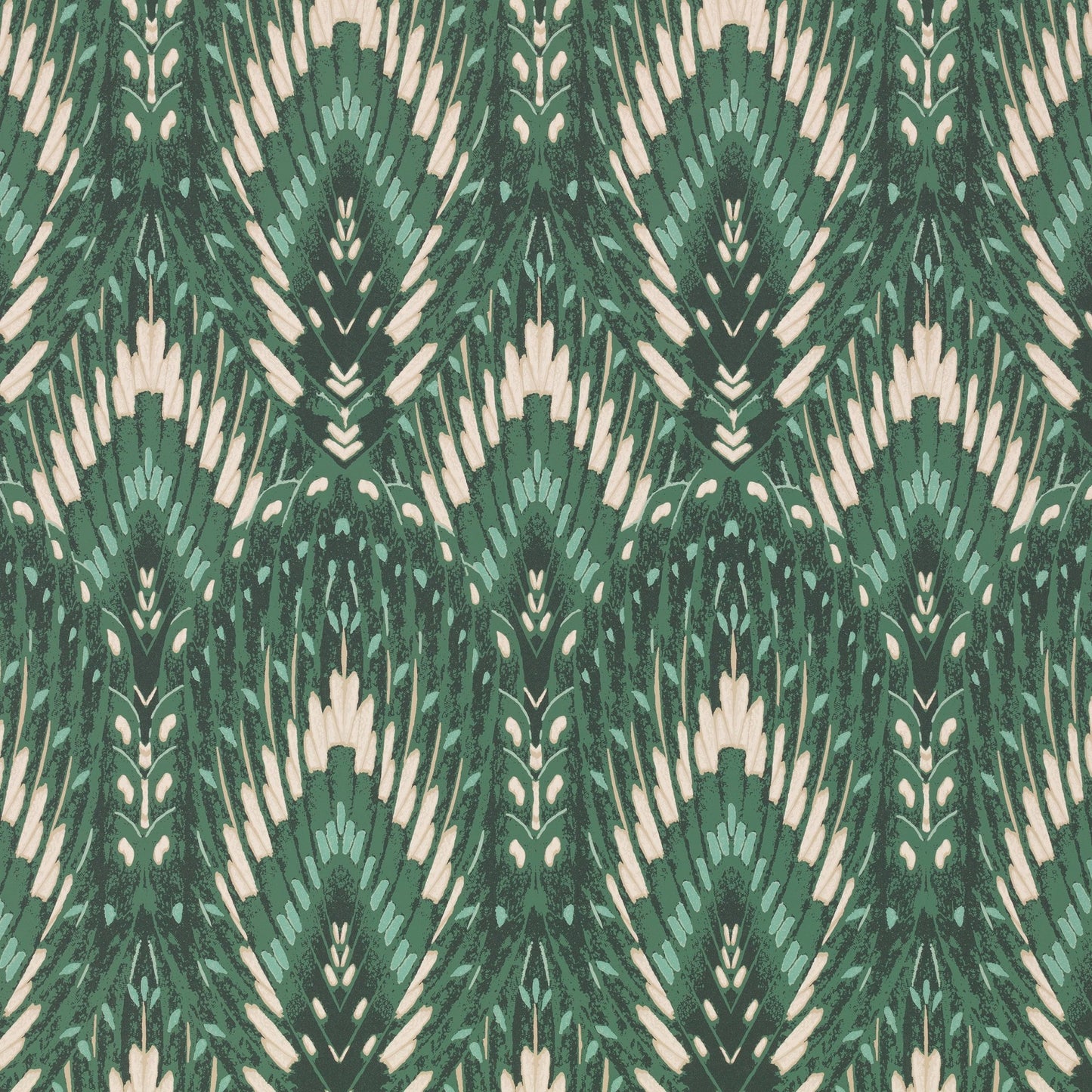Lolana Wallpaper - Jade - Romo - Temperley London - W452/05 - Premier Wallcovering