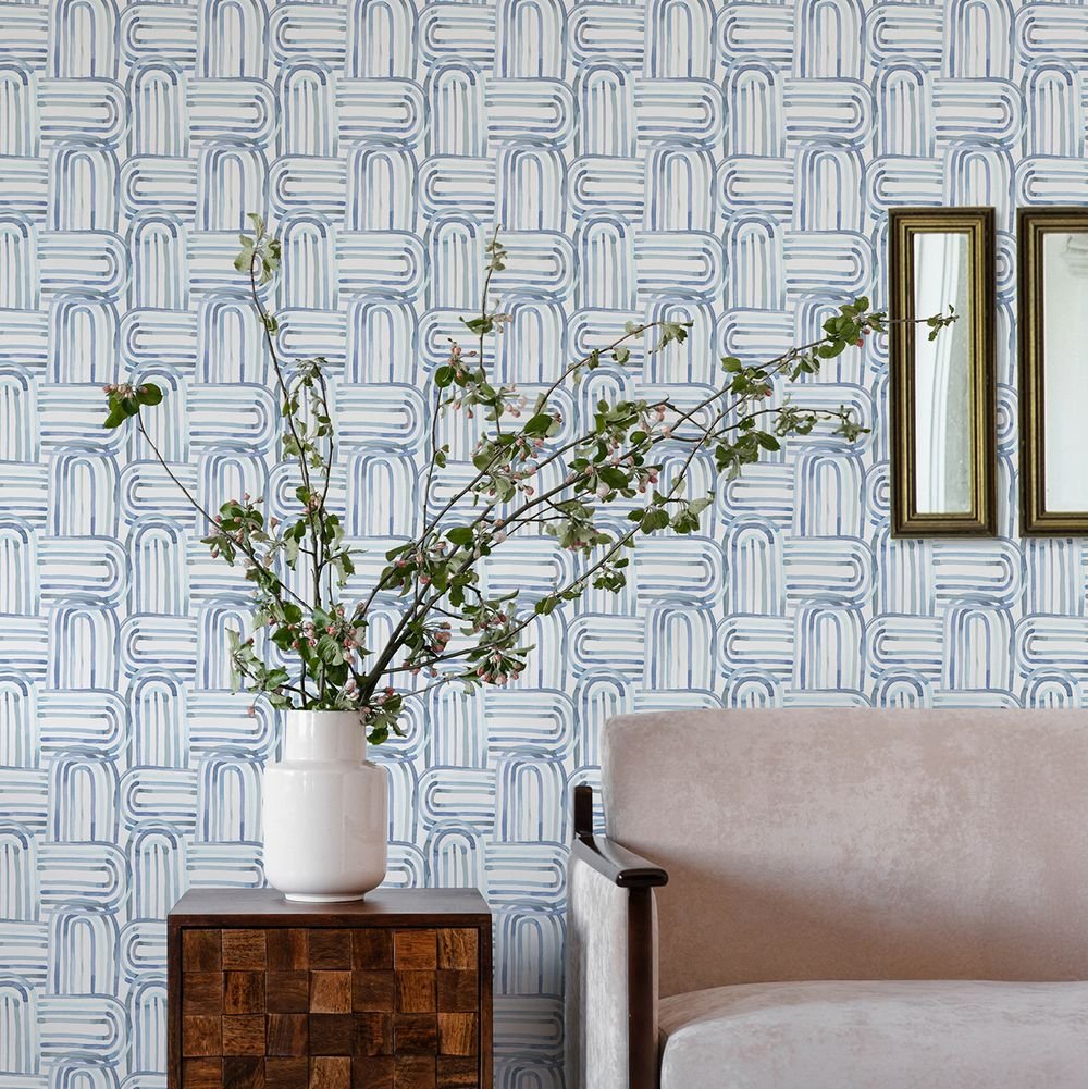 Lolly Wallpaper - Blue - A Street Prints - FD27273 - Premier Wallcovering