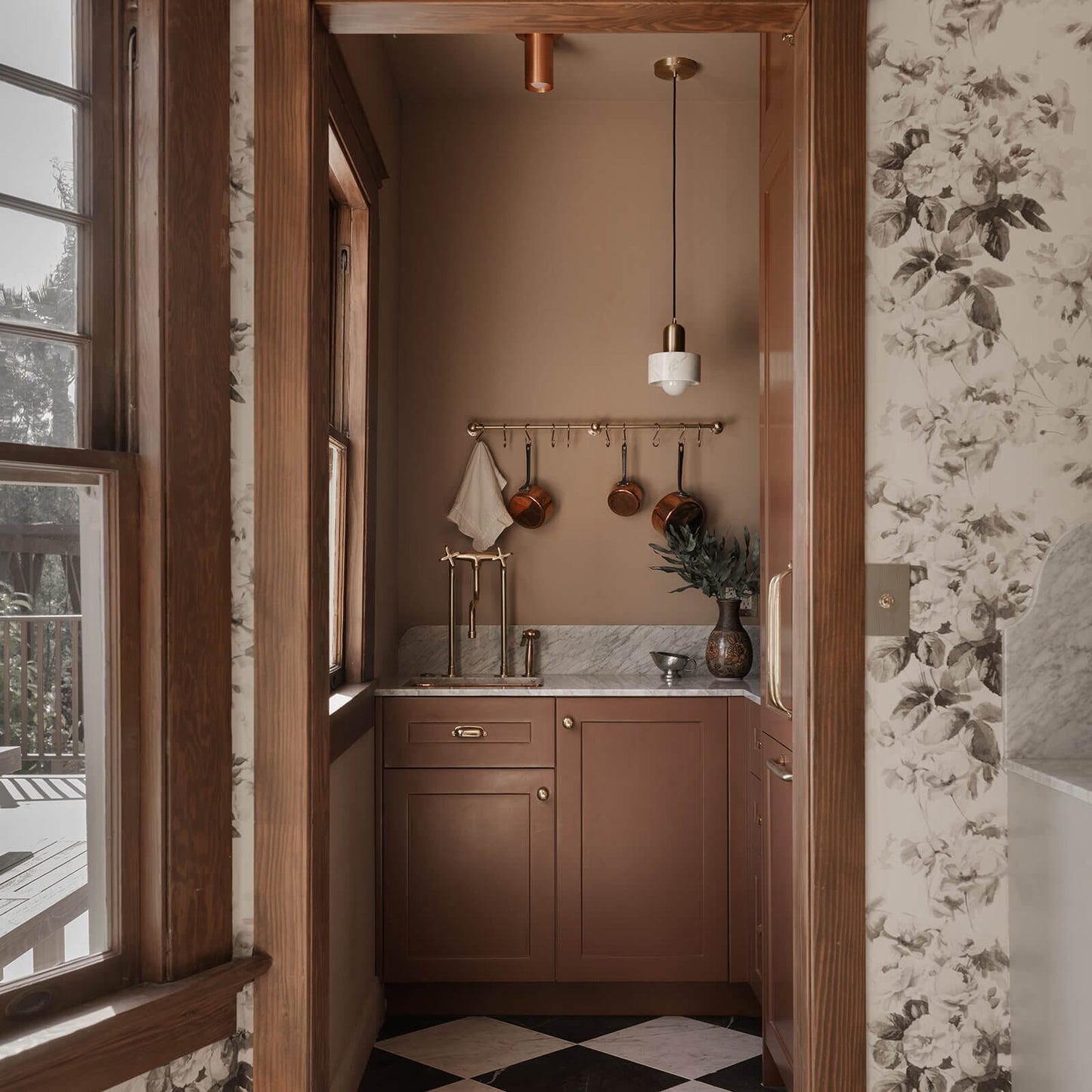 London Rose Wallpaper - Smoke Grey - House of Hackney - 1 - WA - LON - TR - GRY - XXX - 001 - Premier Wallcovering