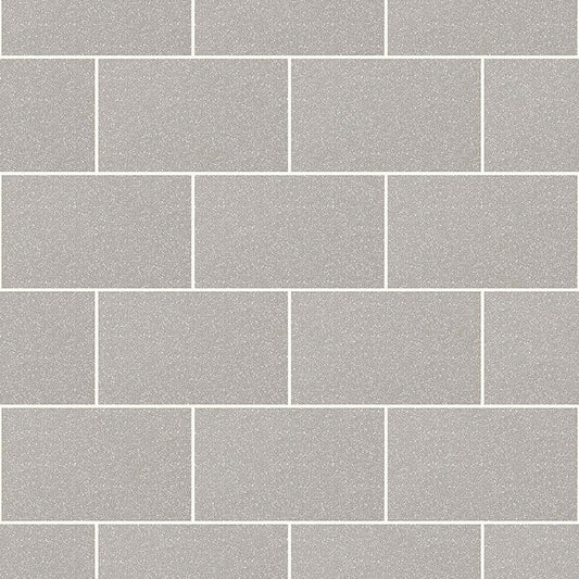 London Tile Glitter Wallpaper - Grey - Crown - M1123 - Premier Wallcovering