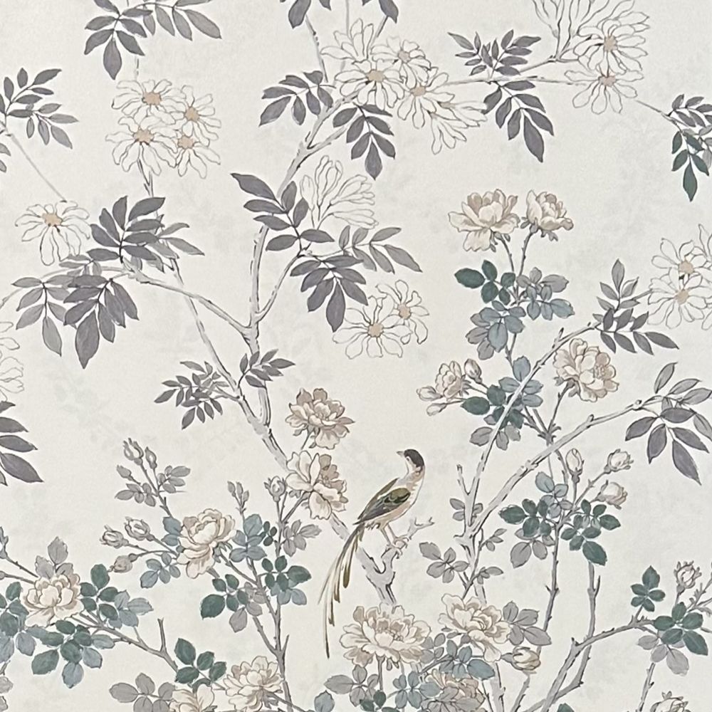 Lone bird Wallpaper - Shadow - Borderline - 5078H - Premier Wallcovering