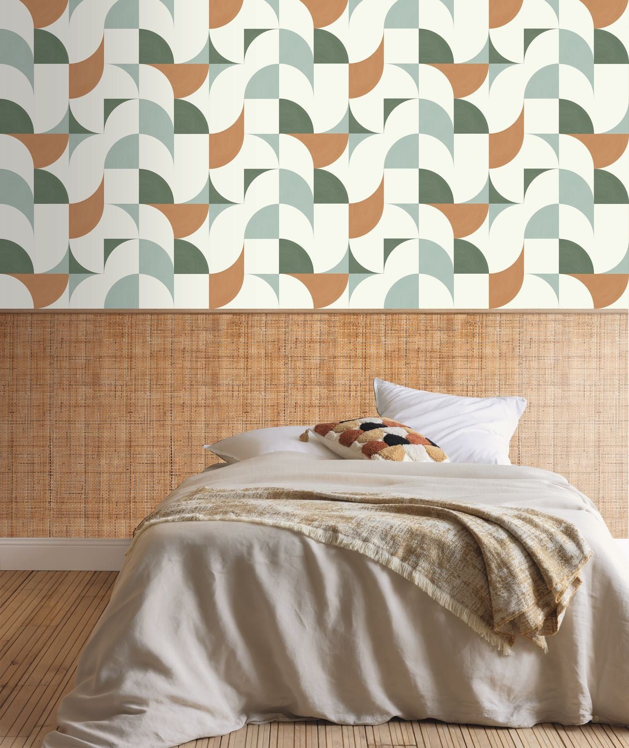 Look Around Wallpaper - Kaki Bleu - Caselio - 102897060 - Premier Wallcovering