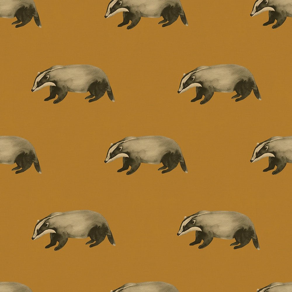 Lord Brocktree Wallpaper - Mustard - LAN100204 - Lucie Annabel - Premier Wallcovering