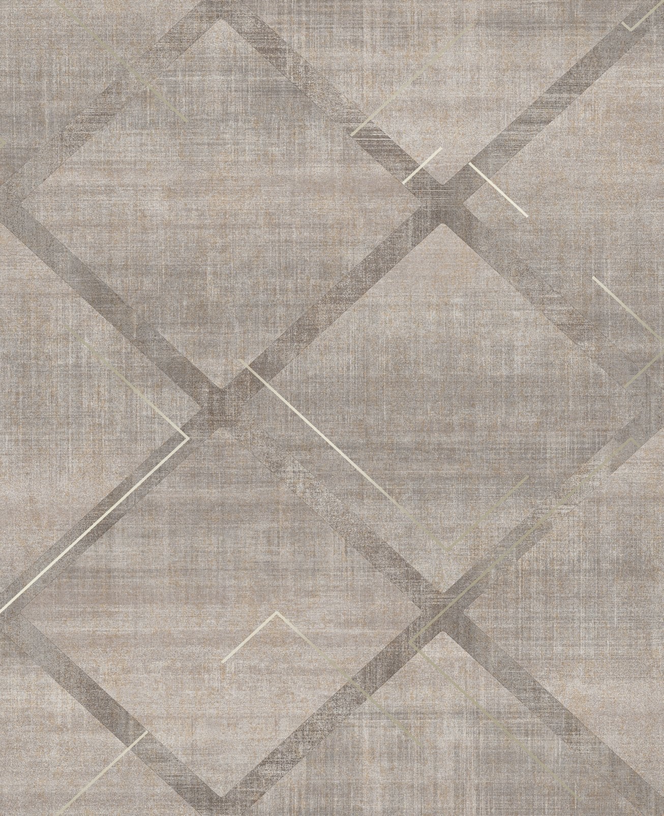 Lorenzo Geo Wallpaper - Grey - Graham & Brown - 124125 - Premier Wallcovering